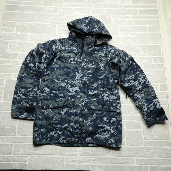 Tennessee Apparel Corp. Other - US Navy Working Parka Coat Size S Blue Digital Camo 3 in 1 Waterproof Military